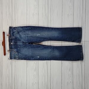 Levi's Blue Denim Relaxed Fit Wide Leg Jeans Mens Size 36" X 32"